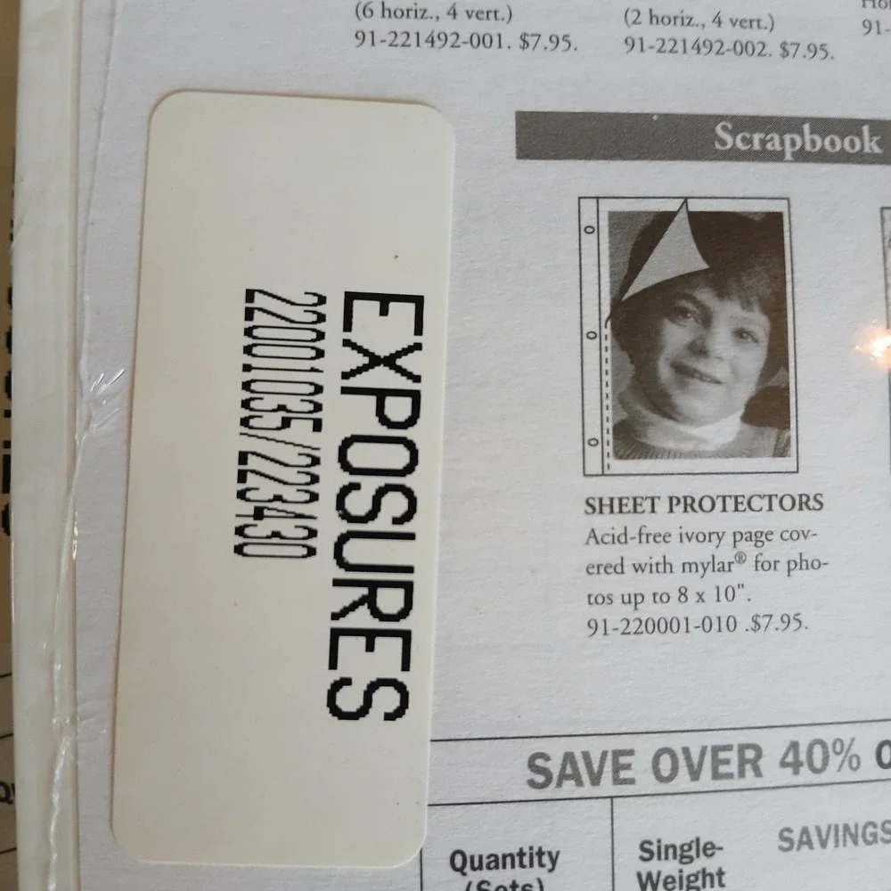 Vintage Exposures 3 Packs Magnetic Photo Album Pages Refills New Sealed NOS - Picture 3 of 9